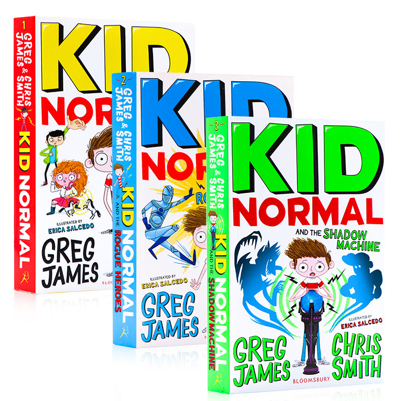 麻瓜小子系列3册 Kid Normal 超级英雄 麻瓜小孩 进口英文原版儿童文学小说 青少年读物 英语阅读提升中小学生英语课外阅读 插图