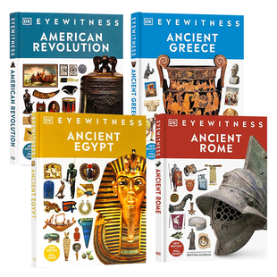 DK目击者系列历史篇美国革命/古罗马/古埃及英文原版 DK Eyewitness 青少年英语课外兴趣阅读全彩图解进口英语科普百科全书 精装