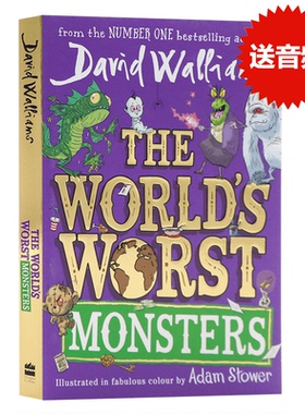 预售 全世界可怕的怪物 英文原版 彩绘版插图小说 The World's Worst Monsters 大卫威廉姆斯David Walliams儿童成长幽默课外阅读
