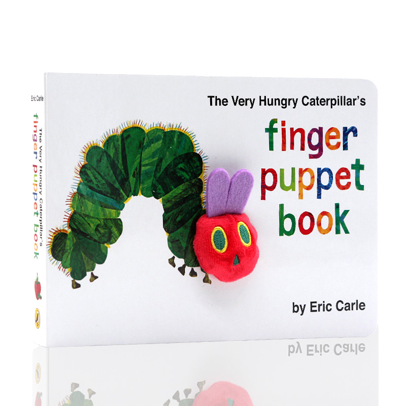 好饿的毛毛虫The Very Hungry Caterpillar Finger Pupet Book手指偶书 英文原版绘本 Eric Carle艾瑞卡尔儿童启蒙纸板图画书 书籍/杂志/报纸 儿童读物原版书 原图主图