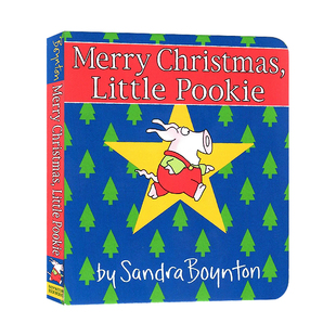 Christmas Little Pookie 圣诞快乐小布奇 Sandra Merry 幼儿启蒙纸板图画书 Boynton英语认知图画故事书纸板书亲子共读 英文原版