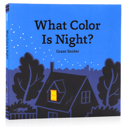 夜晚是什么颜色的? 英文原版绘本 What Color Is Night? 亲子睡前读物 儿童英语启蒙认知图画书 精装大开 Grant Snider