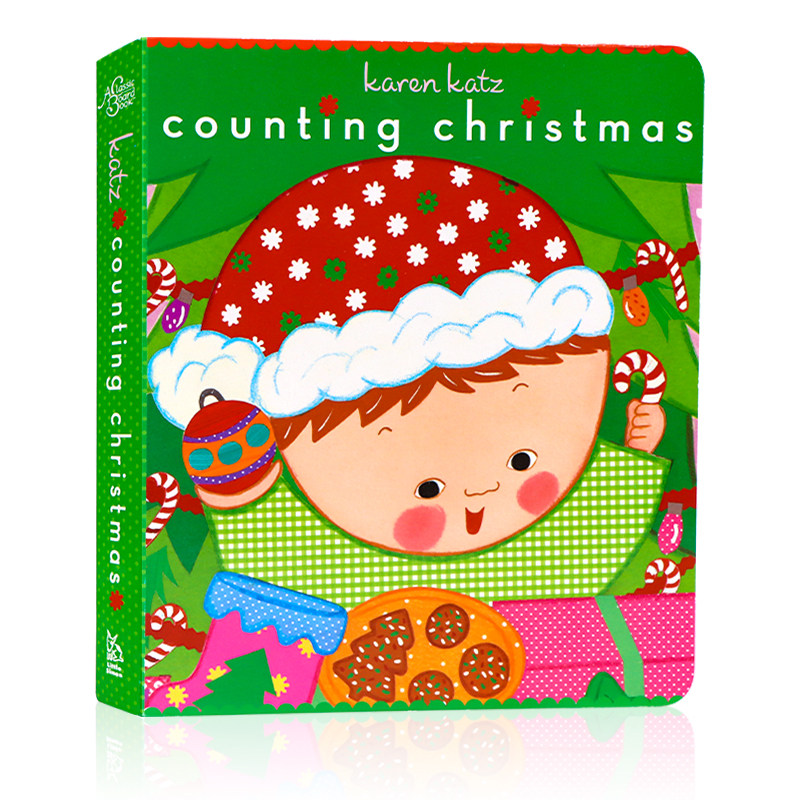 karen katz 卡伦卡茨 数数趣味纸板书 counting christmas 宝宝圣诞节
