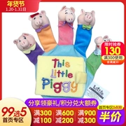 Anh gốc nhập khẩu ngón tay nhỏ Piggy Piggy cuốn sách Wu Minlan Điều này thậm chí cha mẹ và con đồ chơi trò chơi tương tác nên cuốn sách khai sáng đọc Scholastic Press trẻ em