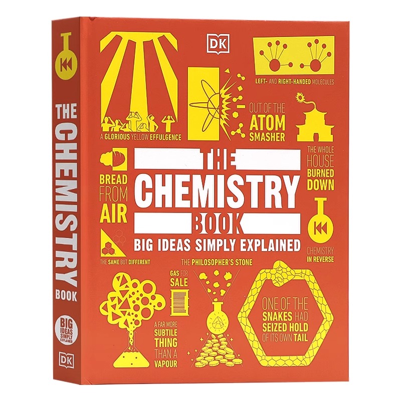 DK人类的思想百科丛书 化学 英文原版 The Chemistry Book: Big Ideas Simply Explained 全彩精装图解学科科普百科全书 书籍/杂志/报纸 儿童读物原版书 原图主图