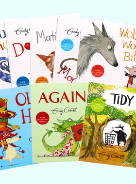 格林威奖绘本8册 英文原版绘本 Emily Gravett Collection 8-book ziplog pack 凯特格林威奖 儿童英语启蒙认知3-6岁 AGAIN Tidy