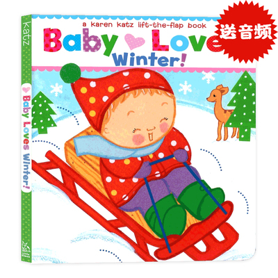 宝宝爱冬天英文原版绘本
