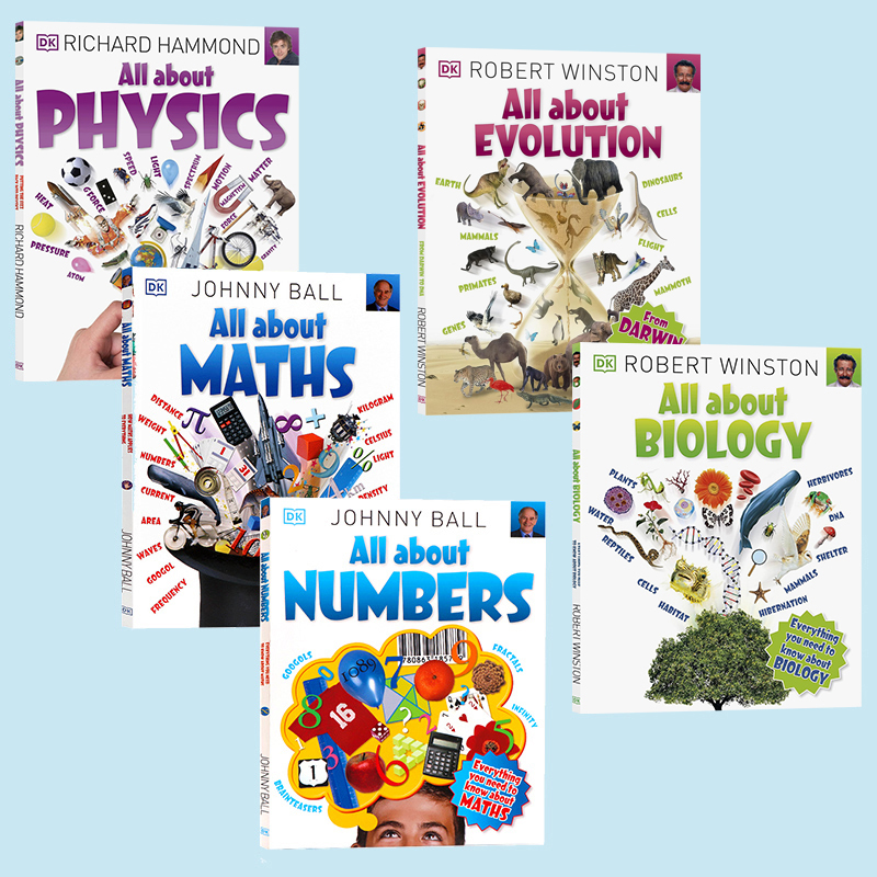 DK 关于进化 All About Evolution 英文原版儿童生物科学生命学科普百科达尔文进化论基因DNA遗传学青少年学习参考书籍有趣的进化