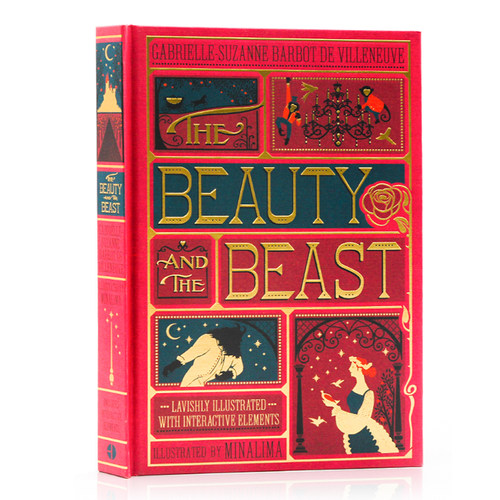 美女与野兽 英文原版 Beauty and the Beast  全彩复刻机关书 彩色手工立体书 儿童文学经典之作 英语启蒙故事书 精装收藏版