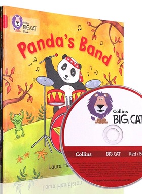 大猫自然拼读法2A collins Big Cat Red A Band2A 带CD英文原版红色套装全14册4-6岁儿童学习phonics教材幼儿园阶段分级阅读读物