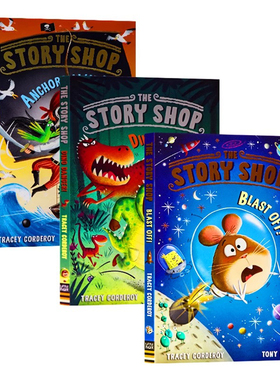 故事商店3册套装 英文原版绘本the story shop1-3 儿童睡前英语读本故事书 进口读书 英国小老虎出品Tracey Corderoy著作平装版