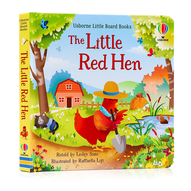 usborne出品 小红母鸡 the little red hen  英文原版绘本 little