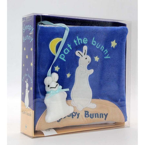 Sleepy Bunny英文原版绘本 晚安/睡着的小兔子 Pat the Bunny 拍拍小兔子Cloth Books 触摸布书幼儿童启蒙英语读本 宝宝睡前故事