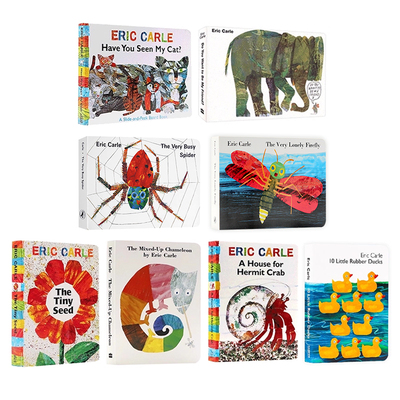 艾瑞卡尔爷爷8册纸板书英文原版