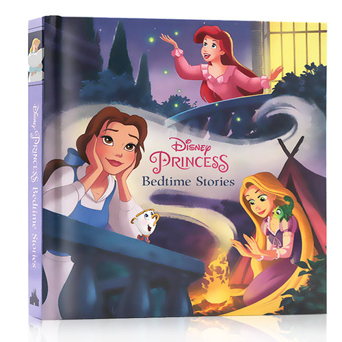 迪士尼公主系列睡前童话故事书 Disney Princess Bedtime Stories 英文原版绘本 睡美人/美女与野兽/灰姑娘/美人鱼/白雪公主小矮人