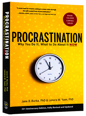 拖延心理学 你为什么这么做 现在怎么办 英文原版 Procrastination 实现目标的实用方法 复杂心理问题 减少因拖延带来的焦虑和压力