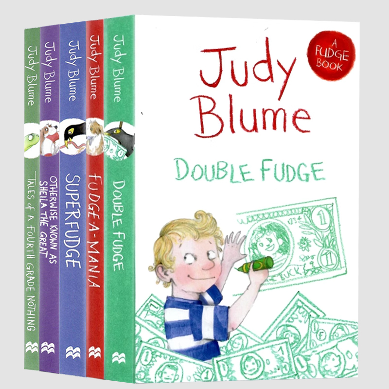 Judy Blume朱迪布鲁姆法吉系列5册 英文原版小说四年级的无聊事超人福吉Superfudge Fudge a Mania儿童文学桥梁书提升英语阅读能力