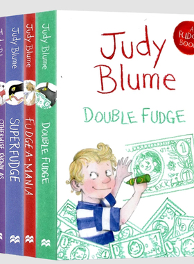 Judy Blume朱迪布鲁姆法吉系列5册 英文原版小说四年级的无聊事超人福吉Superfudge Fudge a Mania儿童文学桥梁书提升英语阅读能力
