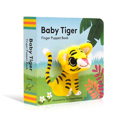 老虎宝宝 手指偶书 英文原版绘本 Baby Tiger Finger Puppet Book 小手掌书纸板书儿童英语启蒙认知图画故事书宝宝玩具书 0-3-6岁