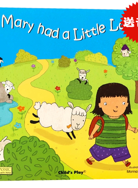 Child's Play 韵文歌谣洞洞书二辑带CD版 玛丽有一只小羊羔 英文原版绘本 Mary had a little Lamb 廖彩杏书单吴敏兰经典儿歌绘本