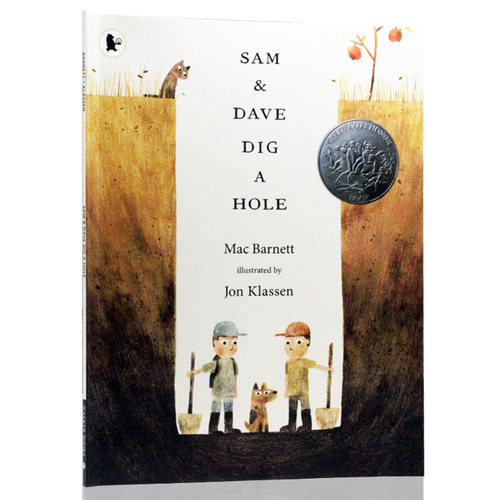 英文原版绘本 SAM and DAVE DIG A HOLE 山姆和大卫去挖洞 2015年凯迪克银奖 凯迪克金奖 格林威大奖Jon Klassen 乔恩克拉森