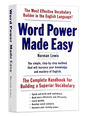 单词的力量 Word Power Made Easy 英文原版 英语单词学习方法工具书 可搭merriam webster Vocabulary builder英英韦氏词典字典