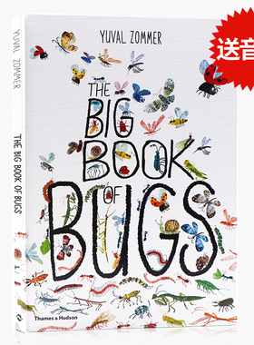 自然科普艺术虫子大书 The Big Book of Bugs 百花大绘本英文原版儿童科普读物大自然熏陶精装大开本精美插图 Yuval Zommer