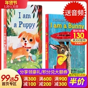 Tôi là một PUPPY Tôi là một Bunny 2 Ce tông sách thiếu nhi kinh điển rực rỡ màu gốc truyện tranh tiếng Anh giáo dục đầu bằng tiếng Anh Liaocai Xing sách minh họa cuốn sách loạt iamabunny của truyện tranh