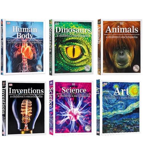 DK儿童百科全书系列 恐龙/科学/艺术/人体图解 英文原版 Art A Children's Encyclopedia 儿童科普百科读物 精美插图图解精装