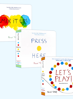 小黄点系列变变变 Mix it Up 英文原版绘本3-6岁儿童艺术启蒙颜色认知纸板书纽约时报畅销书 法国创意大师埃尔维杜莱Herve Tullet