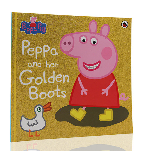进口英文原版 Peppa Pig: Peppa and Her Golden Boots佩奇和金色靴子 粉红猪小妹 小猪佩奇 凯迪克