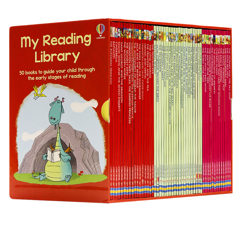 现货 Usborne我的第二个图书馆50册Usborne My Reading Library 英文原版绘本 分级阅读绘本礼盒装 故事绘本 分级阅读章节书 6岁+怎么看?
