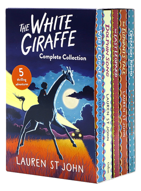 劳伦圣约翰的白色长颈鹿5册盒装 英文原版小说 Lauren St John's White Giraffe Series 5 儿童读物文学书 Lauren St John