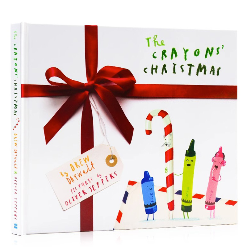 蜡笔家族的圣诞节 英文原版绘本 The Crayons’ Christmas 奥利弗杰夫斯暖心治愈图画书 趣味幽默 圣诞节礼物 精装 Oliver Jeffers 书籍/杂志/报纸 儿童读物原版书 原图主图