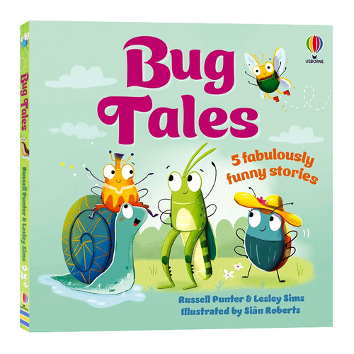 Usborne出品 爆笑虫子故事集 英文原版绘本 Bug Tales  3-6岁儿童科普书 5个脑洞大开的昆虫冒险儿童趣味启蒙故事集 全彩插图版