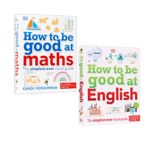 DK百科如何学好英语/数学2册英文原版 How to be Good at English/ Maths 图解英语儿童STEM创新思维培养读物精装课外辅导进口读物