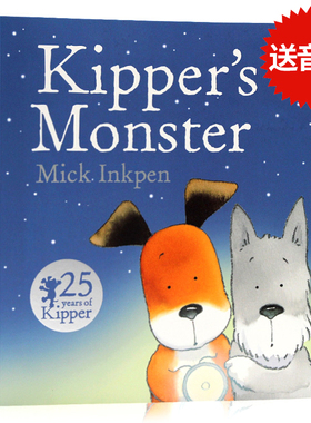 小狗奇普和怪兽Kipper's Monster英文原版绘本 廖彩杏书单 儿童启蒙平装图画故事书 小狗卡皮