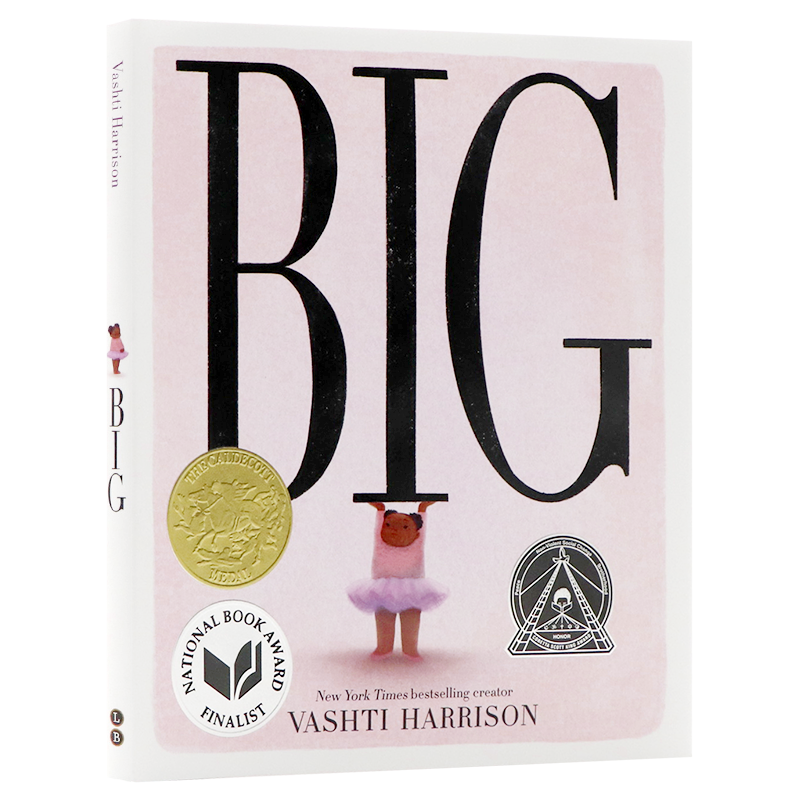 凯迪克金奖 大女孩 英文原版绘本 2024 Vashti Harrison Big 孩子的自爱之旅精装儿童故事图画亲子绘本名家Vashti Harrison作品