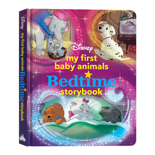 迪士尼 我的一本小动物睡前故事书 英文原版绘本 My First Baby Animals Bedtime Storybook 睡前读物 经典卡通人物 Disney Press
