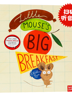 小老鼠的大早餐 英文原版绘本 Little mouse's big breakfast 小老鼠寻觅早餐趣事 亲子睡前共读画面生动  妙趣横生 Christine Pym