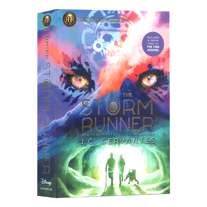 波西杰克逊书系列玛雅神话故事1英文原版 Storm Runner文学儿童奇幻魔幻小说青少年英语提升阅读读物 J.C. Cervantes平装-封面