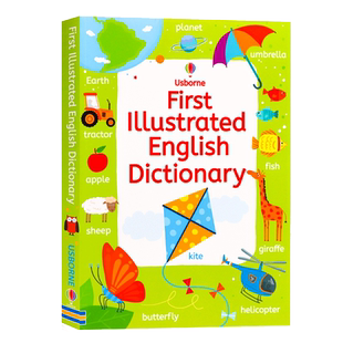 Usborne出品 首本插图英语词典英文原版 First Illustrated English Dictionary 进口图书 图解词典 英语启蒙词汇字典 英语工具书