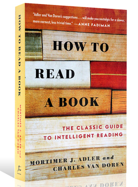 如何阅读一本书 How to Read a Book 飞速提高你的阅读速度 英文原版 Triple Your Reading Spee 艾德勒著 70余年历久弥新经典