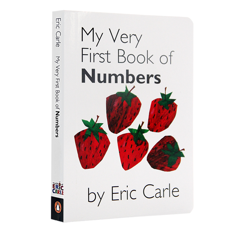 卡尔爷爷作品我的数字纸板书英文原版绘本 Eric Carle My Very First Book of Numbers儿童英语启蒙数字认知图画纸板书撕不烂