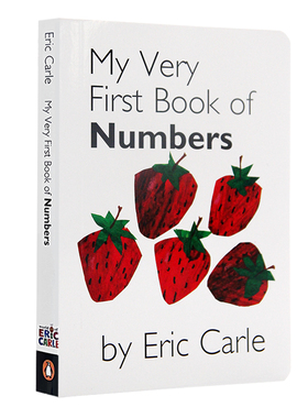 卡尔爷爷作品 我的数字纸板书 英文原版绘本 Eric Carle My Very First Book of Numbers 儿童英语启蒙数字认知图画纸板书撕不烂