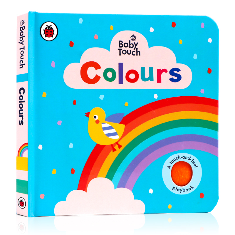 Baby Touch Colours 颜色启蒙认知触摸书 英文原版绘本 ladybird小瓢虫出版大开纸板玩玩书撕不烂0-1-2-3岁宝宝开拓思维 感官训练