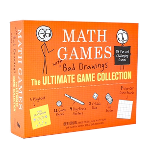 数学游戏与糟糕的图画 游戏合集 英文原版 Math Games with Bad Drawings: The Ultimate Game Collection 套装精品 Orlin Ben