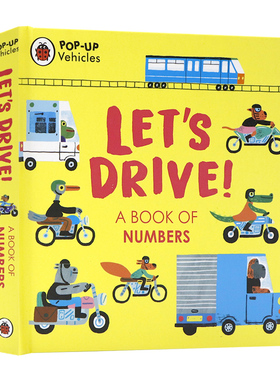 让我们开车吧!英文原版绘本Pop-Up Vehicles Let's Drive! 交通工具弹出式立体操作书低幼英语启蒙图画纸板书精装进口读物Ladybird