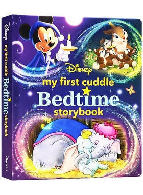 迪士尼睡前拥抱故事书 英文原版 My First Disney Cuddle Bedtime Storybook 亲子共读儿童启蒙绘本故事书籍 经典卡通人物故事