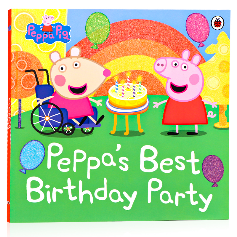 小猪佩奇的生日派对 英文原版绘本Peppa's Best Birthday Party 粉红猪小妹Peppa Pig儿童英语启蒙认知亲子互动图画故事书平装大开